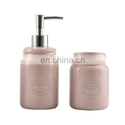 Hot sale 2 pieces ceramic bathroom accessories sets