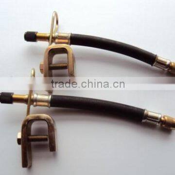 2 X 150 Long Flexible Rubber Tyre Valve Extensions & Clamps Adaptor Van Lorry