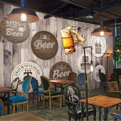 Custom Bar Dance Wallpaper Background Wall Paper Summer Outdoor Dinner Mural Restaurant Clubs KTV Decor Murals 3D Dropshipping photo-3