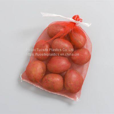 100% virgin polyethylene mono tubular mesh bag for packing vegetable potato mesh sack