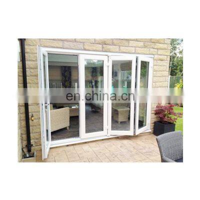 modern waterproof bifold folding doors Aluminum glass bi-folding door for living room