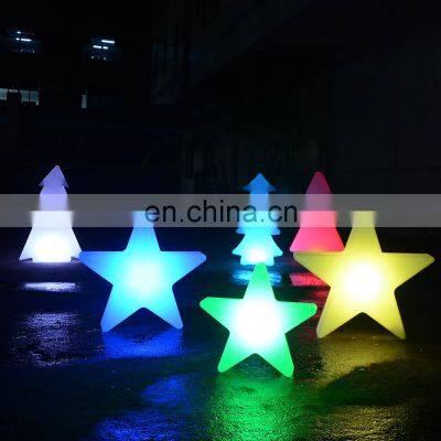 led decoration light for wedding /illuminate outdoor Christmas tree room light decor five-pointed star led lights for decoration