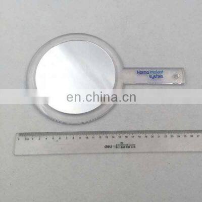 Clear Transparent Color Plastic Two Way Hand Held Desk Table Mirror Table photo-5