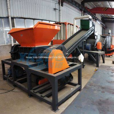 Automatic waste shredder Hot selling plastic shredder double shaft shredder for scrap metal wood plastic rubber