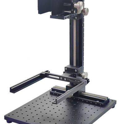 To Poland Machine Vision Camera Stand is largely used for Demo at Lab/institude, University, or small factory ( none automatic ) or private inspection to fix the camera, lighting, lenses; moving up & down to make working distance variable