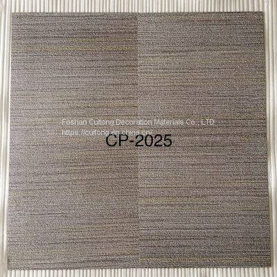 Office Carpet Grain Square Plastic Floor Cafe Milk Tea Restaurant Grey PVC Floor Glue