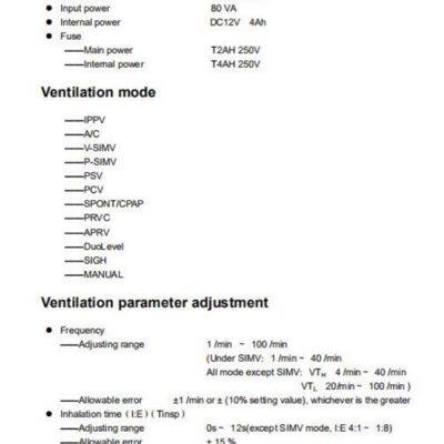 ICU Ventilator/Medical Ventilator