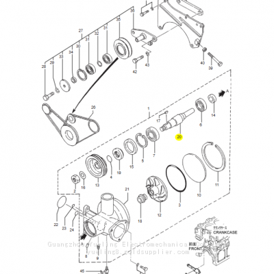 37545-30400 Water Pump Shaft Suit For Mitsubishi S6R photo-5