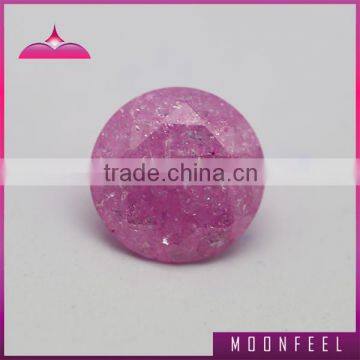 pink ice cubic zircomia loose stane