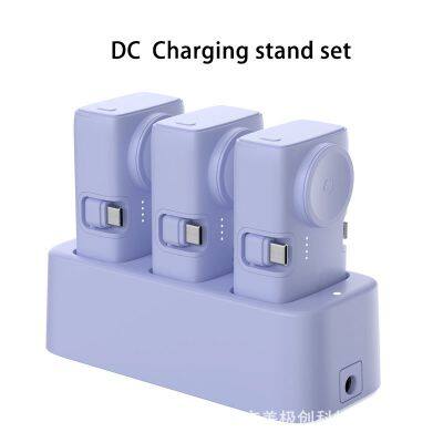 Travel emergency mini power bank 4500mAh wireless charging can charge mobile phones, watches and for earphones at the same time