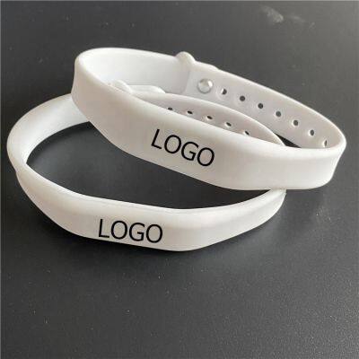 Black Laser Social Media Tap Band Unique QR Code NFC Silicone Wrist Band Bracelet Embedded NFC Chips photo-5