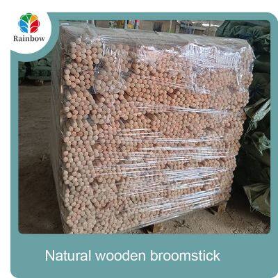 Wooden Handle Natural Stick for Rubberber Round Toilet Cleaning Brush Toilet Plunger With Holder Set