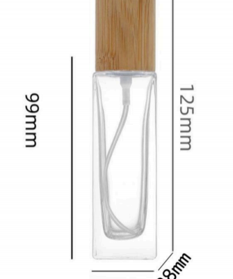 Transparent Flasche mit Verschluss