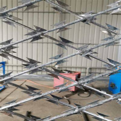 Galvanized Razor Wire With 2.5mm Core Wire for Perimeter Security