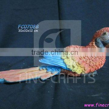 Resin Parrot Animal Figurine Garden Decoration