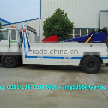 Dongfeng 4*2 right hand wrecker tow truck,15-16T rotator towing truck for sale