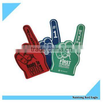 OEM logo color printing sports cheering custom foam hand foam finger