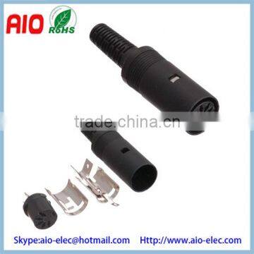 Plastic 180 degree Style 5 Pin DIN Female Solder Connnector to Create a Custom Cable Pinout