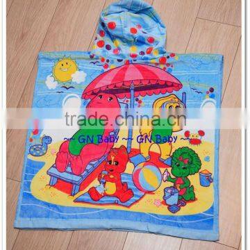 Barney Baby Hooded Bath Towel