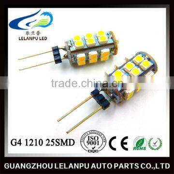 hot sale new design auto parts lamp light G4 1210 25smd 12v car parts accessories led light