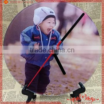 Personalized Sublimalition blank glass round clock