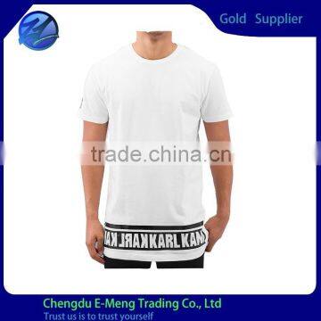 Best Quality OEM Custom Designed Mens Round Bottom Tall Tshirts