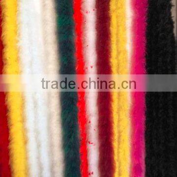 Dyed Real Turkey Fur Material For Coat Winter