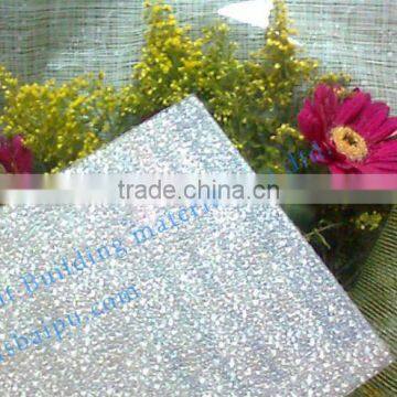 10 years' guarantee clear polycarbonate embossed sheet