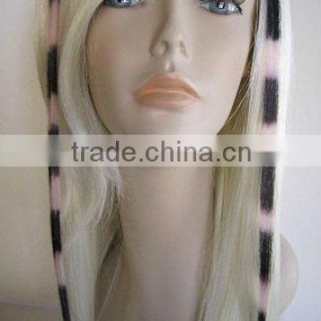 2012 New Trend Clip In Feather Hair Extension Remy Hair