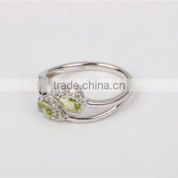 Custom Silver Big Stone Sample Wedding Ring Designs for Women photo-6