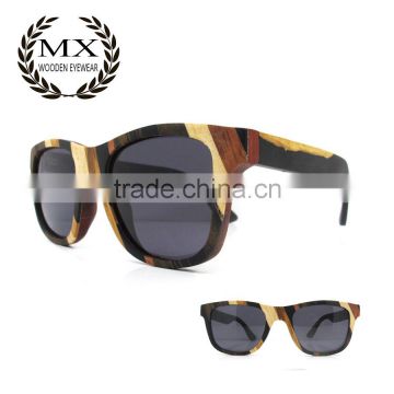 China high end mix wood glasses wood