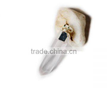 Pendant, PTP-A120 Fashion Jewelry Natural Gen Stone Crystal Precious Stone Gold Pendant photo-4