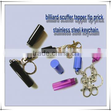 BILLIARD STICK CUE TIP TOOL CUE SHAPER TIP TAPPER KEY CHAIN                        
                                                Quality Choice