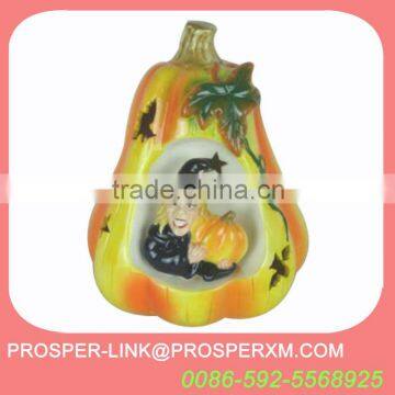 halloween ceramic pumpkin tealight holder