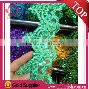 High quality multicolor embroidered tulle lace,hand made hot sale embroidery designs water soluble lace for women sarees                        
                                                Quality Choice