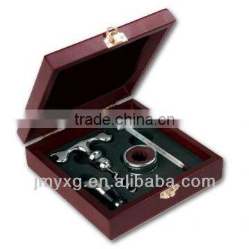 Hot selling Wooden box wine set for bar,wine accessory