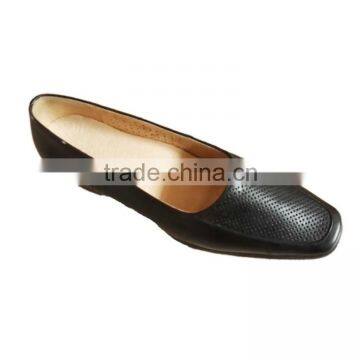 Ladies office Fashion black leather shoes for woman