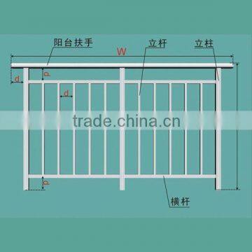 wood plastic composite handrail system,Garden railing