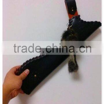 Traditional Archery Cowhide Leather Arrow Quiver For Archery Shooting photo-3