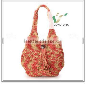 Cute Knitted Paper Straw Woven Bags