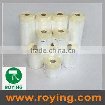 Pre-taped auto paint plastic masking film 30CMX33M
