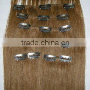 Straight Human Remy Clip In Hair Extension ,Clip Hair