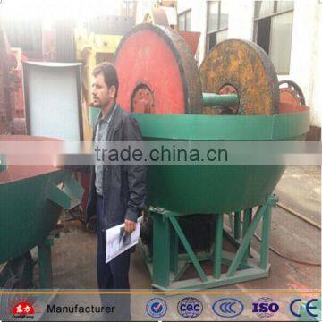 Gold ore grinding wet pan mill machine/wet grinding mill for gold of Top brand