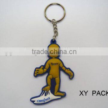 Customized Shaped Rubber Keychain / Soft PVC Key Ring / Silicon Key Rings