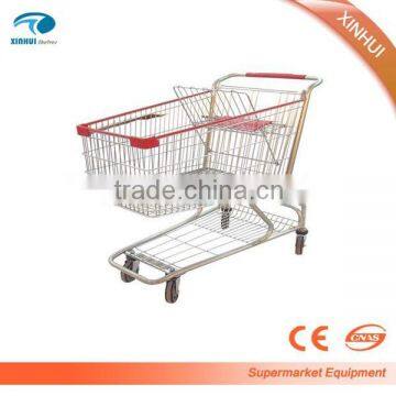 2016 Top Selling 60-240L Asian and Europe Style Supermarket Metal Shopping Trolley photo-4