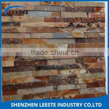 Perfect Processing Line Polished Rusty Slate Ledge Cutural Stone