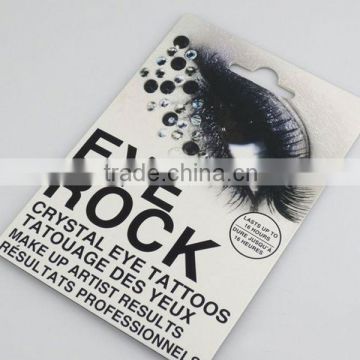 Black sexy Rhinestone Eye Tattoo sticker