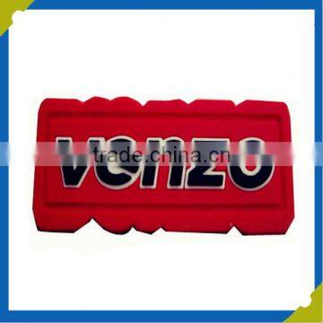 promotional custom 3D pvc/Silicone factory rubber hook patchs China