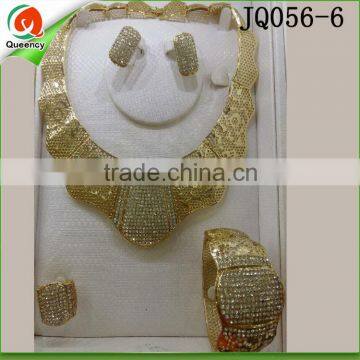 jewellery set bridal nigerian gold plated jewelry for wedding JQ056-6