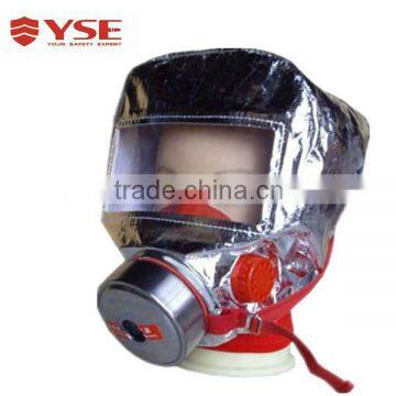 Full face flame proof gas mask with single cartridge